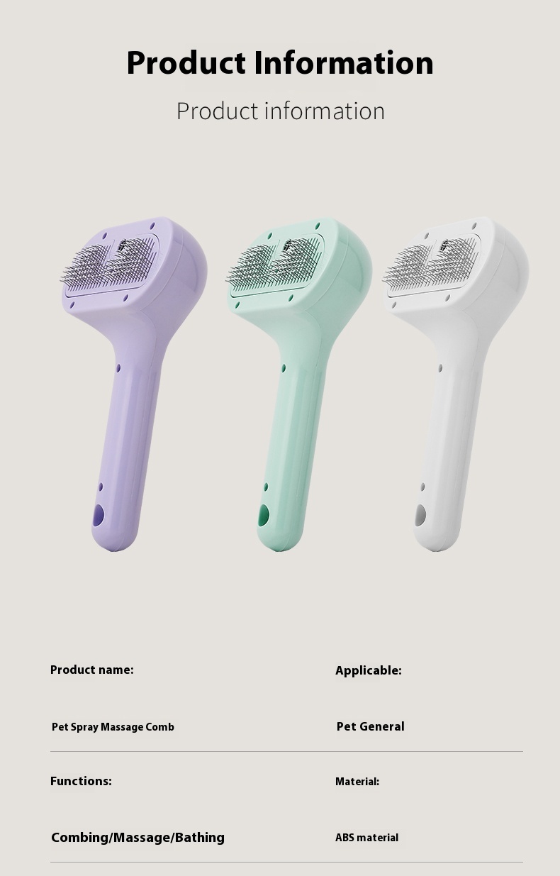 Pet grooming comb product detail
